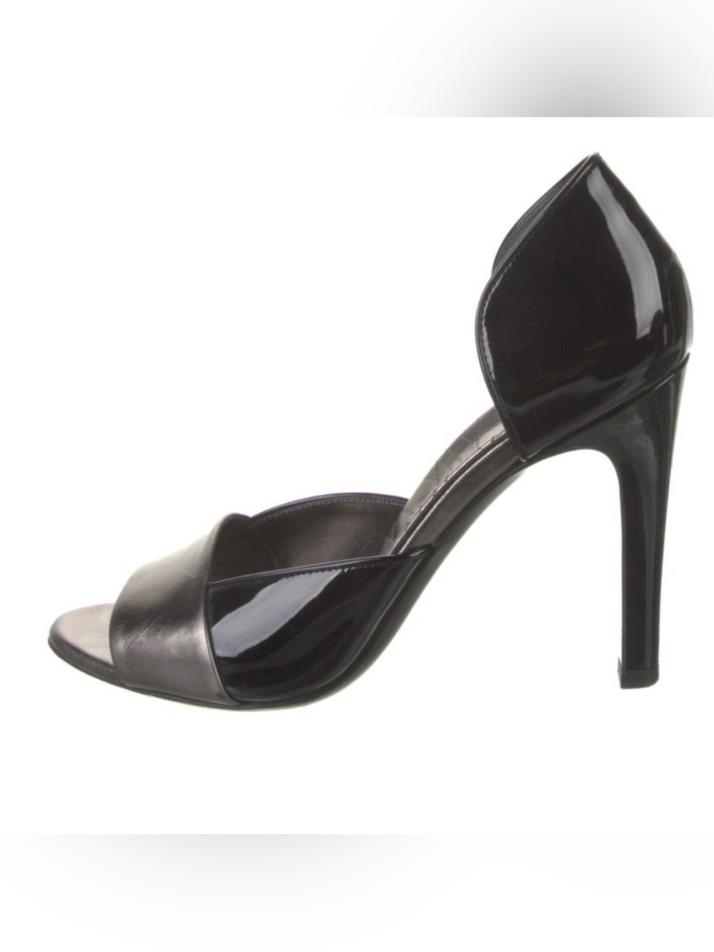 Gucci Black Patent Leather D'Orsay High Heel Sandal